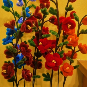 Zsenília virág 1db - otthon & életmód - dekoráció - virágdísz és tartó - csokor & virágdísz - Meska.hu