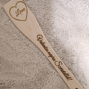 Gravírozott fakanál, Otthon & Életmód, Konyhafelszerelés, tálalás, Konyhai dekoráció, Konyhai dísz, Gravírozás, pirográfia, MESKA