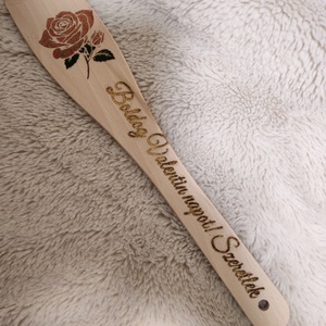 Gravírozott fakanál - otthon & életmód - konyhafelszerelés, tálalás - konyhai dekoráció - konyhai dísz - Meska.hu