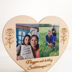 Fénykép tartó szív - Meska.hu