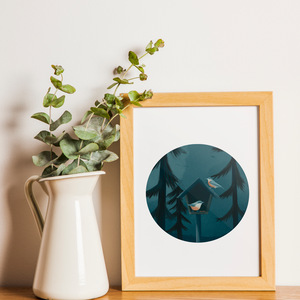 Madáretetés print, Művészet, Grafika & Illusztráció, Digitális, , MESKA