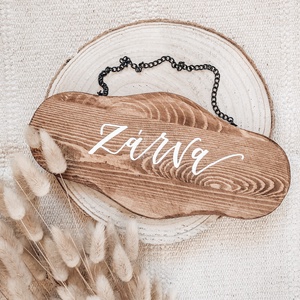 Nyitva-zárva fatábla akasztóval - otthon & életmód - dekoráció - fali és függő dekoráció - felirat - Meska.hu