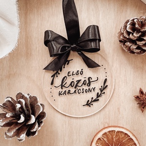 Kör plexi karácsonyfadísz  - karácsony - karácsonyi lakásdekoráció - karácsonyfadíszek - Meska.hu