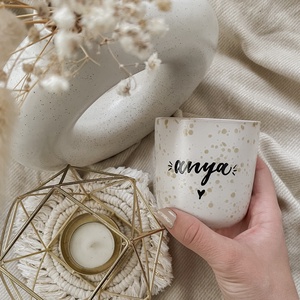 Egyedi feliratú kávés bögrepohár - fehér - Meska.hu