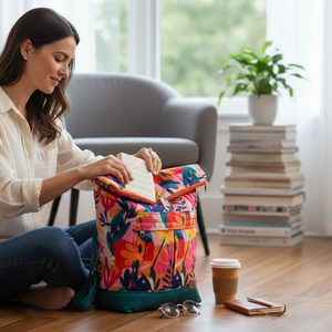 Mintás vízhatlan hátizsák  - táska & tok - laptoptáska, laptop hátizsák - Meska.hu