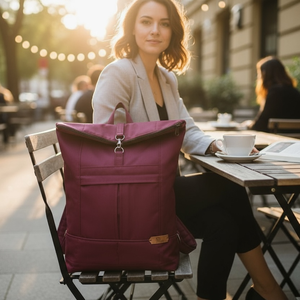 #HME5 Blaur málna vízhatlan rolltop hátizsák , Táska & Tok, Laptoptáska, laptop hátizsák, , MESKA