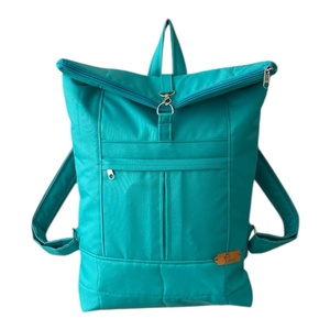 #HME11 Blaur türkiz  vízhatlan rolltop hátizsák  - táska & tok - laptoptáska, laptop hátizsák - Meska.hu