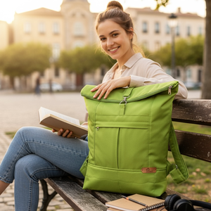 #HME13 Blaur kivi zöld  vízhatlan rolltop hátizsák , Táska & Tok, Laptoptáska, laptop hátizsák, , MESKA