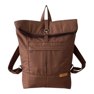 #HME15 Blaur világos barna vízhatlan rolltop hátizsák  - táska & tok - laptoptáska, laptop hátizsák - Meska.hu