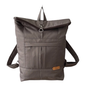 #HME17 Blaur szürkés barna vízhatlan rolltop hátizsák  - táska & tok - laptoptáska, laptop hátizsák - Meska.hu