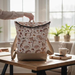 #HMA10 Blaur süni mintás vízhatlan rolltop hátizsák , Táska & Tok, Laptoptáska, laptop hátizsák, , MESKA