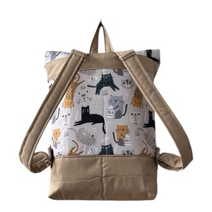 #HMA3 Blaur macska mintás vízhatlan rolltop hátizsák  - táska & tok - laptoptáska, laptop hátizsák - Meska.hu