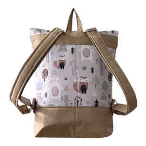 #HMA8 Blaur erdei állatok szürke maci vízhatlan rolltop hátizsák  - táska & tok - laptoptáska, laptop hátizsák - Meska.hu