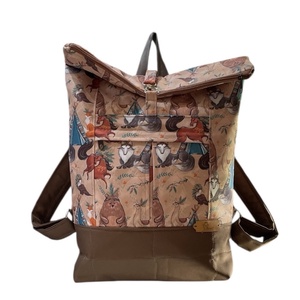 #HMA9 Blaur erdei állatok vízhatlan rolltop hátizsák  - táska & tok - laptoptáska, laptop hátizsák - Meska.hu