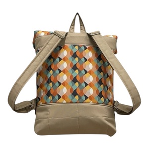 #HMM22 Blaur barna türkiz retro mintás vízhatlan rolltop hátizsák - táska & tok - laptoptáska, laptop hátizsák - Meska.hu