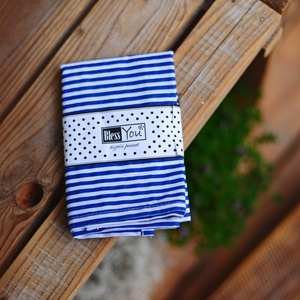 Tengerész csíkos textil szalvéta - 2 db - otthon & életmód - konyhafelszerelés, tálalás - Meska.hu