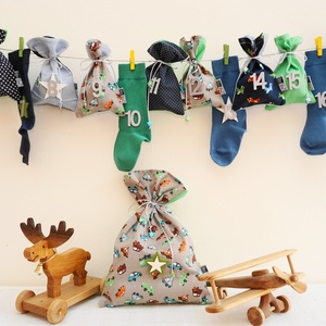 INGYEN POSTA! AUTÓS, repülős ADVENTI kalendárium, naptár kisfiúknak - karácsony - adventi díszek - adventi naptár - Meska.hu