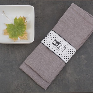 Szürke LENVÁSZON BlessYou szalvéta - 2 db - otthon & életmód - konyhafelszerelés, tálalás - konyhai textil - szalvéta - Meska.hu