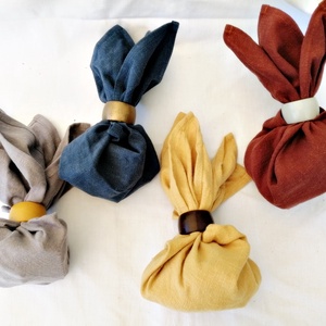 Zerowaste csomagolás - furoshiki ajándékcsomagoló kendő geometria mintával - otthon & életmód - papír, írószer - Meska.hu