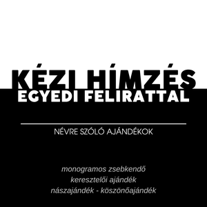 Hímzett iskolai és óvodai zsebkendő vagy szalvéta - egyedi névre szóló ajándék gyerekeknek monogrammal, Játék & Sport, 3 éves kor alattiaknak, Alvóka & Rongyi, Varrás, Hímzés, MESKA