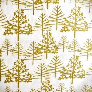 Karácsonyi szalvéta - arany karácsonyfa, pamut - 33 cm, 2 db / pár - otthon & életmód - konyhafelszerelés, tálalás - konyhai textil - szalvéta - Meska.hu