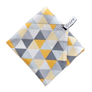 Újraszalvéta, szendvics csomagoló - geometria háromszöges, 28 cm nagy méret, Táska & Tok, Uzsonna- & Ebéd tartó, Szendvics csomagoló, Varrás, MESKA