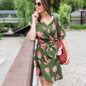 Rózsás pamut zsebkendő szett nőknek - szépségápolás - textil zsebkendő - Meska.hu