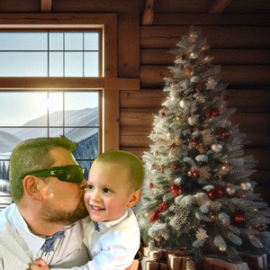 Akciós apa - fia páros csokornyakkendő - tengerész kék csíkos - ruha & divat - páros szett - apa-fia szett - Meska.hu