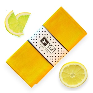 Pamut szalvéta, citromsárga - választható méretben, 2 db / pár, Otthon & Életmód, Konyhafelszerelés, tálalás, Konyhai textil, Szalvéta, Varrás, MESKA