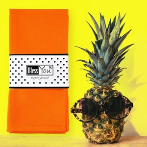 Pamut szalvéta, narancssárga - választható méretben, 2 db / pár - otthon & életmód - konyhafelszerelés, tálalás - konyhai textil - szalvéta - Meska.hu