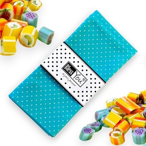 Pamut szalvéta, türkiz pöttyös - választható méretben, 2 db / pár - otthon & életmód - konyhafelszerelés, tálalás - konyhai textil - szalvéta - Meska.hu