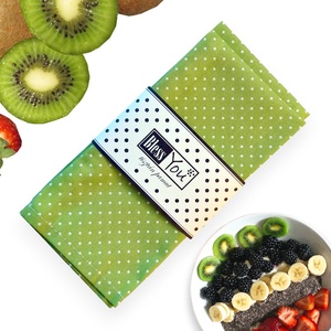 Pamut szalvéta, zöld pöttyös - 33 cm, 2 db / pár, Otthon & Életmód, Konyhafelszerelés, tálalás, Konyhai textil, Szalvéta, Varrás, MESKA