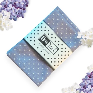 Pamut szalvéta, lila pöttyös - 20 cm, 2 db / pár, Otthon & Életmód, Konyhafelszerelés, tálalás, Konyhai textil, Szalvéta, Varrás, MESKA