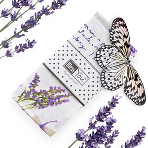 Pillangós levendulás textil szalvéta - 2 db, Otthon & Életmód, Konyhafelszerelés, tálalás, Konyhai textil, Szalvéta, Varrás, MESKA