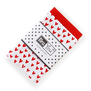 Anyák napi ajándék - puha zsebkendő szett szív mintával, Szépségápolás, Kozmetikai ajándékcsomag, Varrás, MESKA