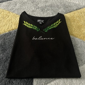 Green Leaf Balance férfi póló - ruha & divat - férfi ruha - póló - Meska.hu