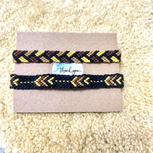 Kézzel készített csomózott karkötő szett - ékszer - karkötő - fonott karkötő - Meska.hu