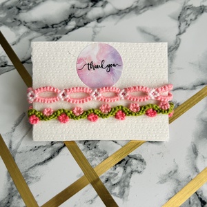 Karkötő, Ékszer, Karkötő, Fonott karkötő, Csomózás, MESKA