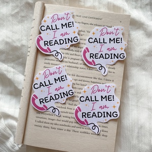 Don't call me! I am reading - matrica - otthon & életmód - papír, írószer - matrica, matrica csomag - Meska.hu