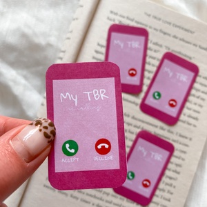 My TBR is calling... - matrica, Otthon & Életmód, Papír, írószer, Matrica, matrica csomag, Fotó, grafika, rajz, illusztráció, MESKA