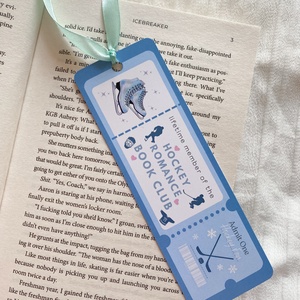 Hockey romance book club - könyvjelző, Könyv & Zene, Könyvjelző, Fotó, grafika, rajz, illusztráció, MESKA
