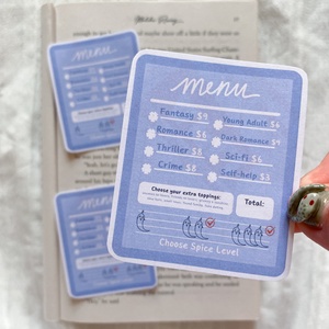 menu - matrica - otthon & életmód - papír, írószer - matrica, matrica csomag - Meska.hu
