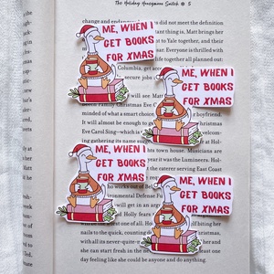 Me, when i get books for xmas - matrica, Otthon & Életmód, Papír, írószer, Matrica, matrica csomag, Fotó, grafika, rajz, illusztráció, MESKA