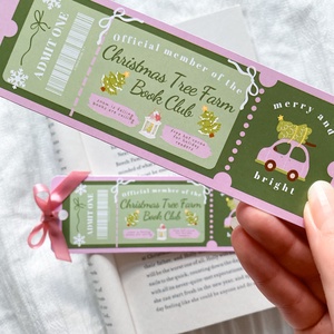 Christmas Tree Farm - könyvjelző - könyv & zene - könyvjelző - Meska.hu