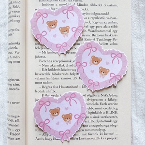 Teddy love - matrica, Otthon & Életmód, Papír, írószer, Matrica, matrica csomag, Fotó, grafika, rajz, illusztráció, MESKA