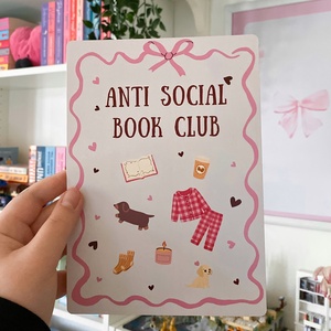 Anti social book club - print - otthon & életmód - dekoráció - kép & falikép - poszter - Meska.hu