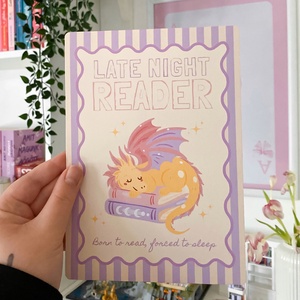 Late night reader - print - otthon & életmód - dekoráció - kép & falikép - poszter - Meska.hu