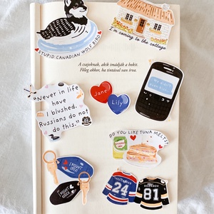 Heated Rivalry - matrica csomag, Otthon & Életmód, Papír, írószer, Matrica, matrica csomag, Fotó, grafika, rajz, illusztráció, MESKA