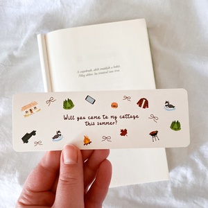 Will you come to my cottage this summer?  (Heated Rivalry) - könyvjelző, Könyv & Zene, Könyvjelző, Fotó, grafika, rajz, illusztráció, MESKA