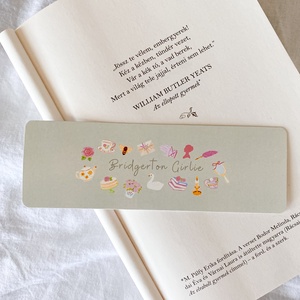 Bridgerton girlie - könyvjelző, Könyv & Zene, Könyvjelző, Fotó, grafika, rajz, illusztráció, MESKA